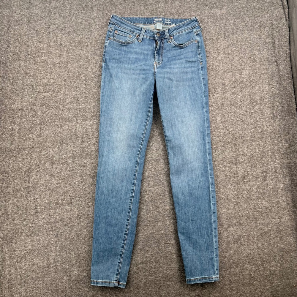 Amazon Essentials Womens Skinny Jeans Medium Wash Blue Denim Size 6 Long